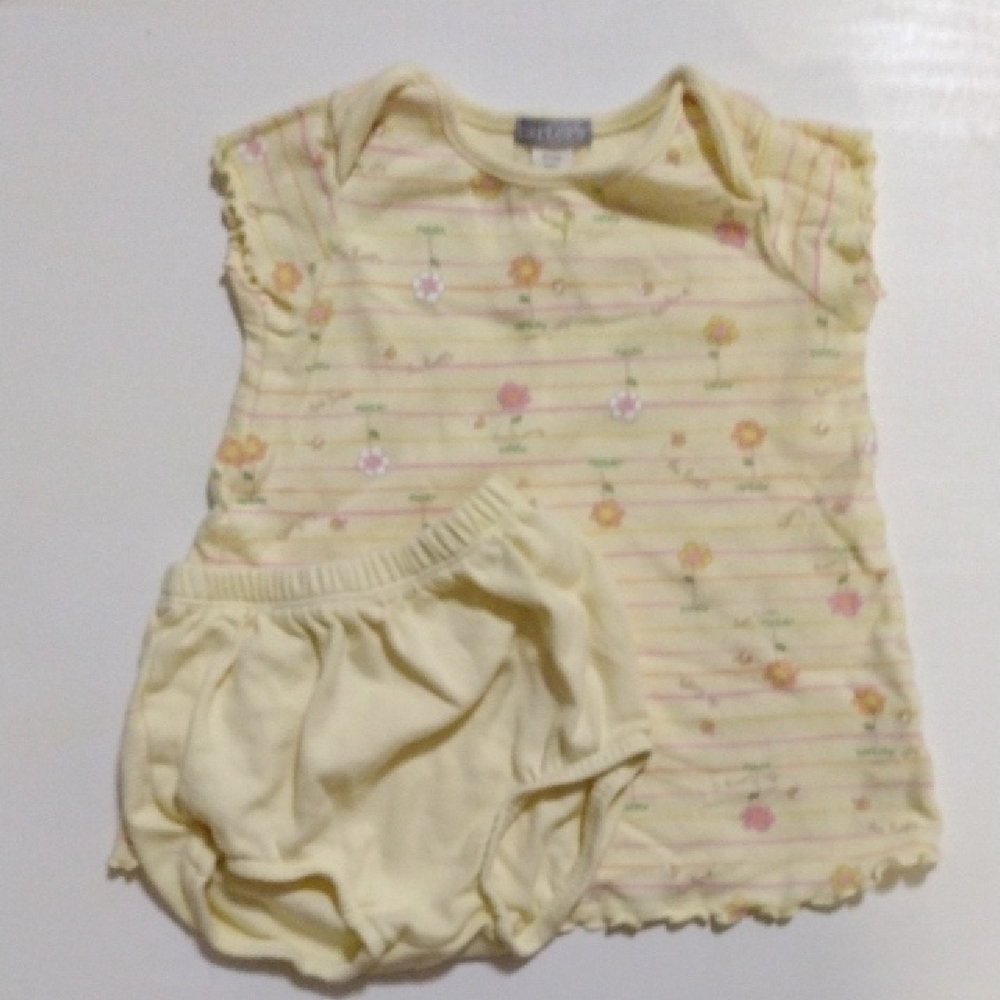 Carter's Yellow Floral Baby Dress Set